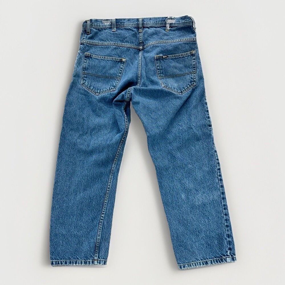 Key Jeans Men's 36x29 Straight Leg Regular Blue Denim